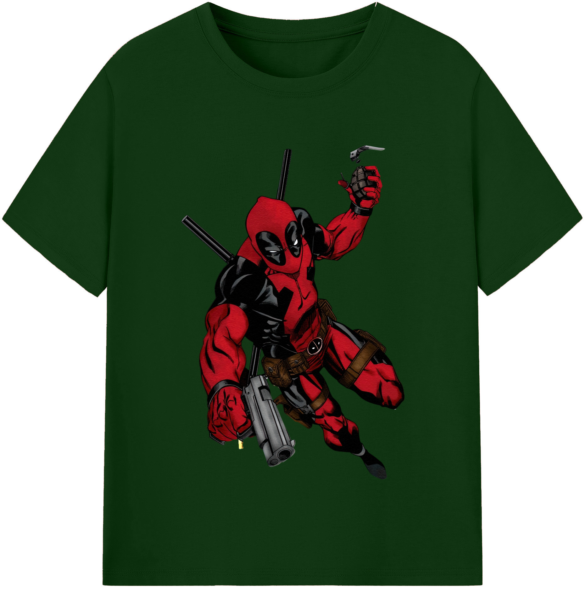 （画像用） Deadpool デッドプール 綿100％半袖Tシャツ（フロントプリント）